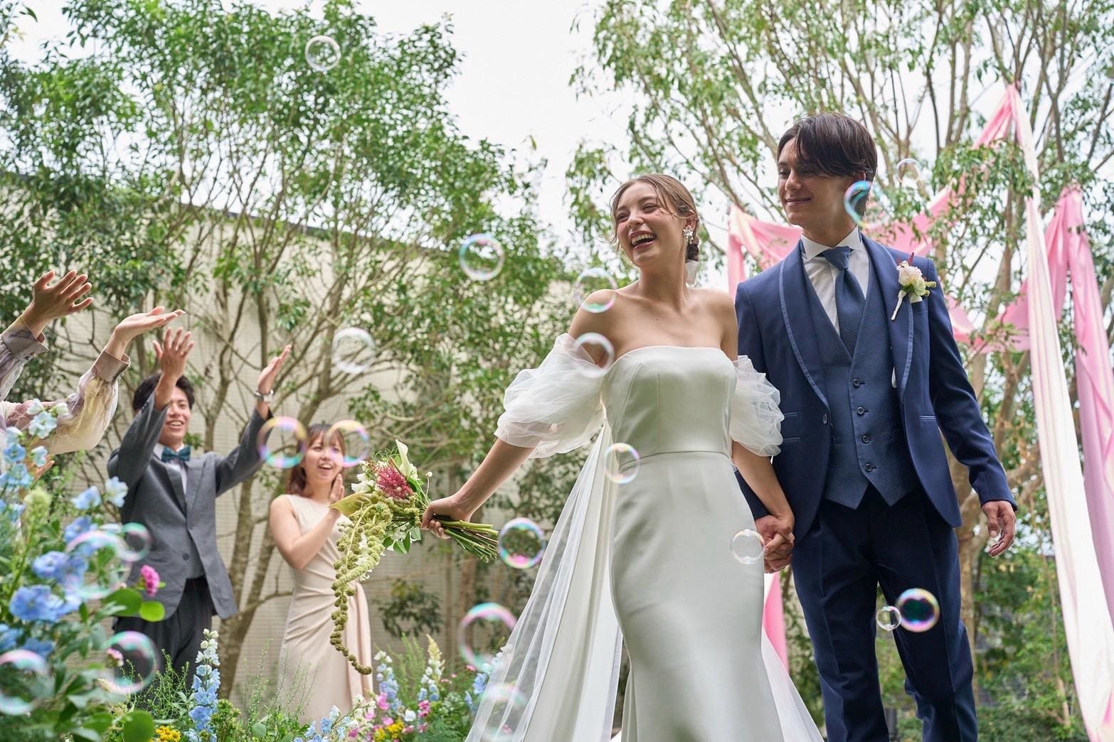 披露宴,結婚式,ガーデン,山口